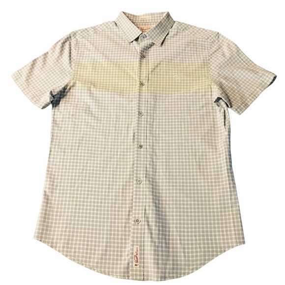 PENGUIN - MENS SHORT SLEEVE BUTTON DOWN SHIRT SZ M - Picture 1 of 8